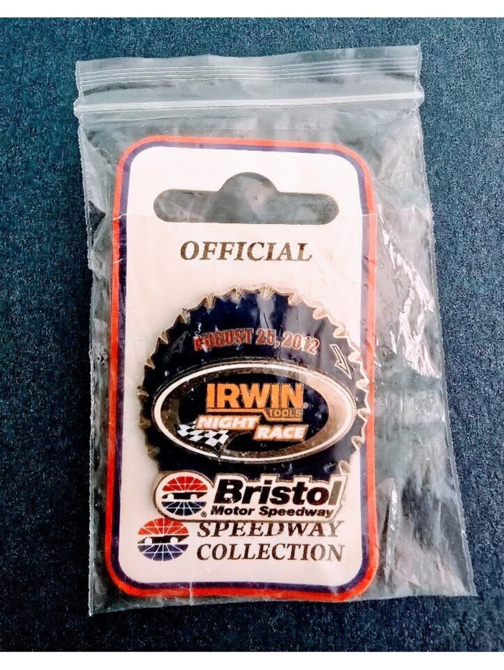 2012 Bristol Motor Speedway IRWIN Night Race NASCAR Pin